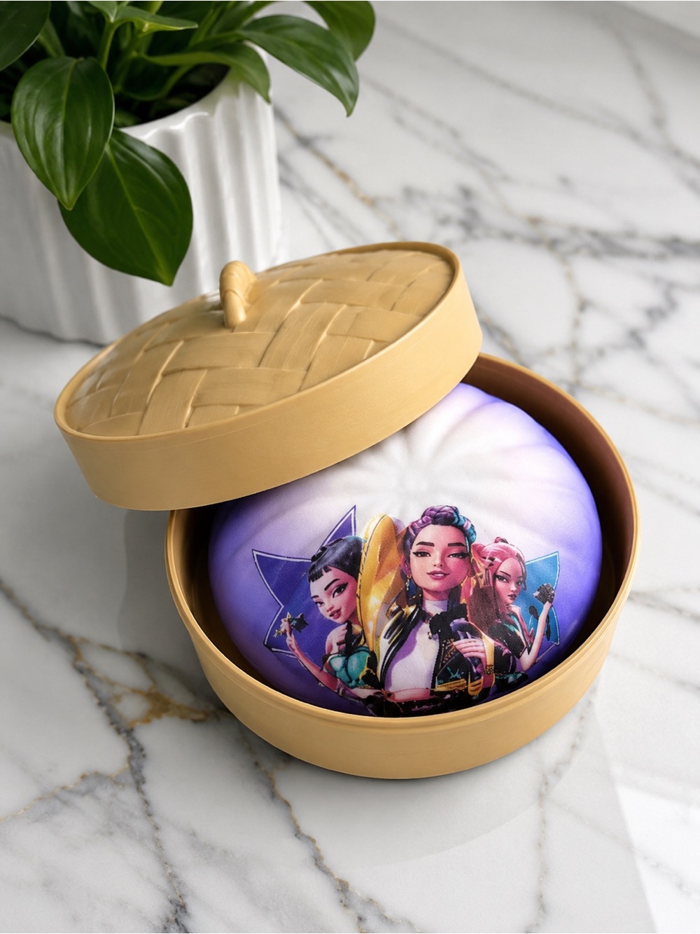 KPOP Demon Hunters Slow Rising Dumpling Squishy Toy – Purple Edition – Brand New